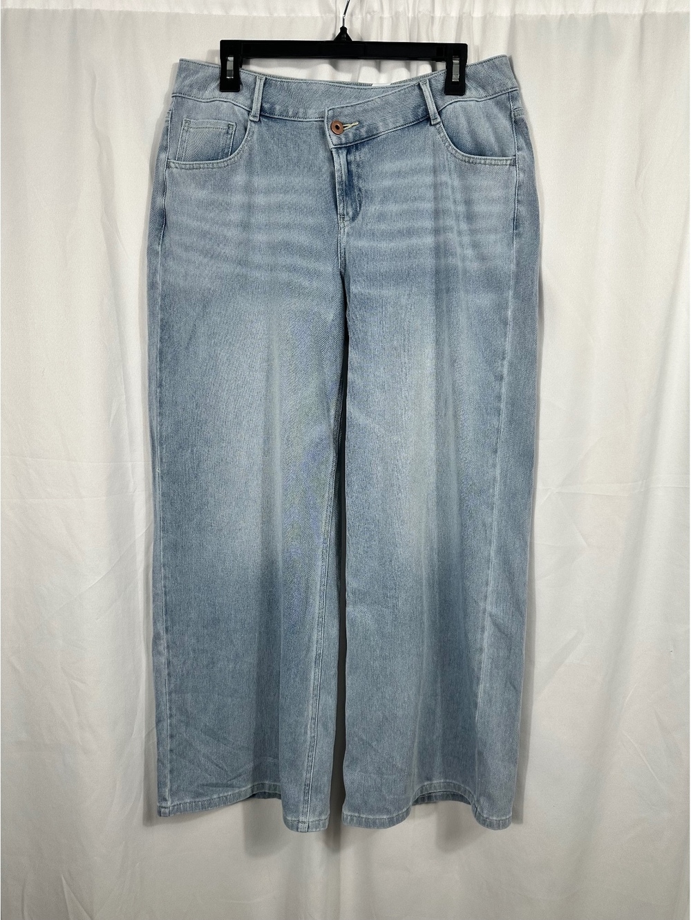 Halara Flex Denim Wide-Leg Jeans Light Blue Size Large